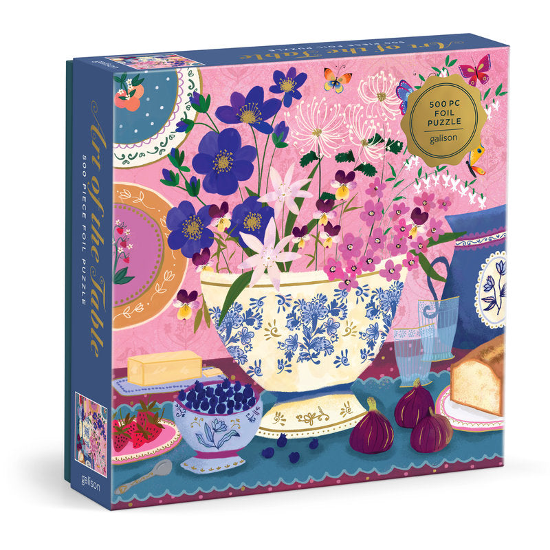Galison | 500 Pieces | Art of the Table Foil Puzzle