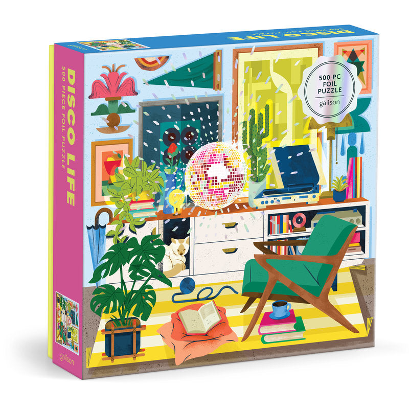 Galison | 500 Pieces | Disco Life Foil Puzzle