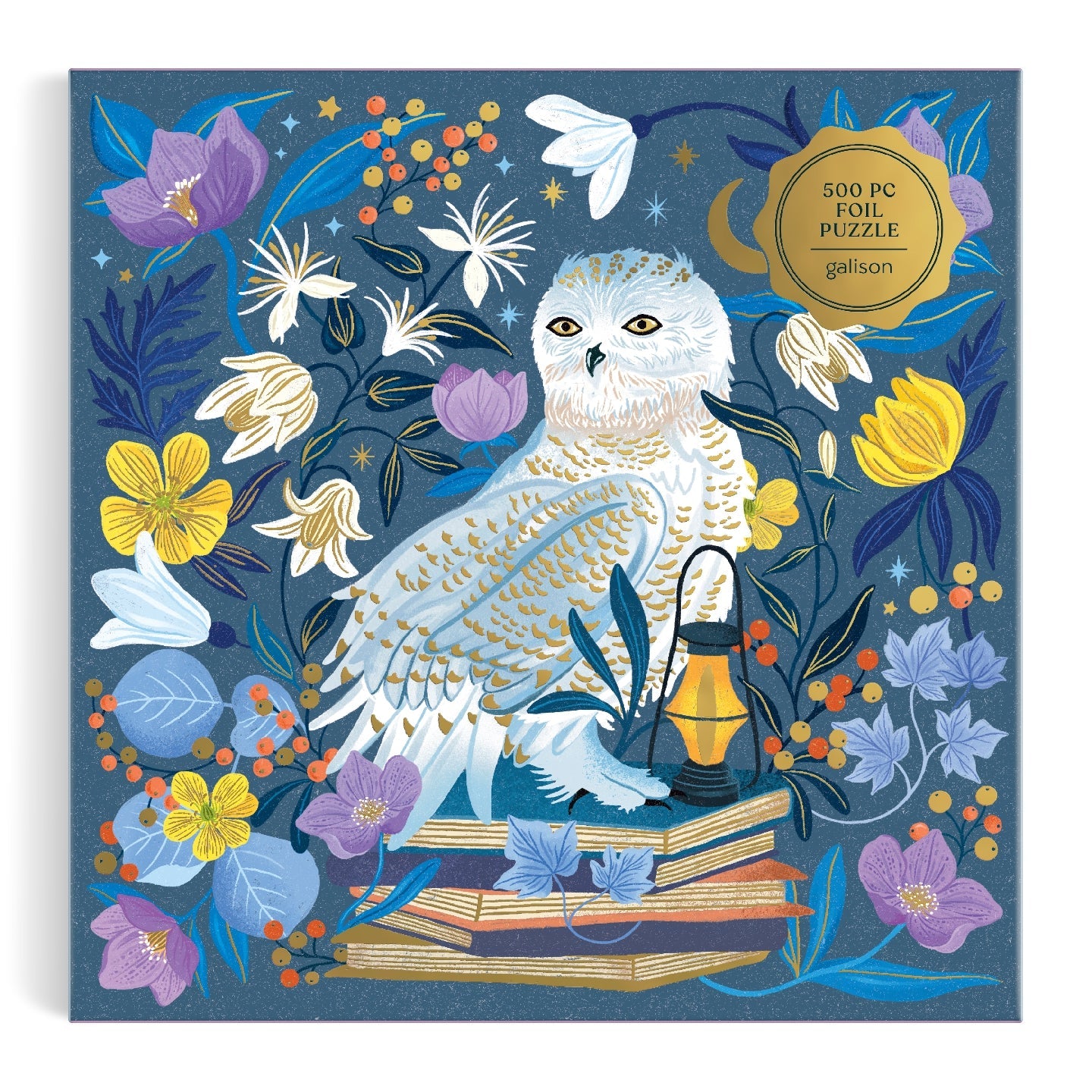 Galison | 500 Pieces | Celestial Owl Foil Puzzle