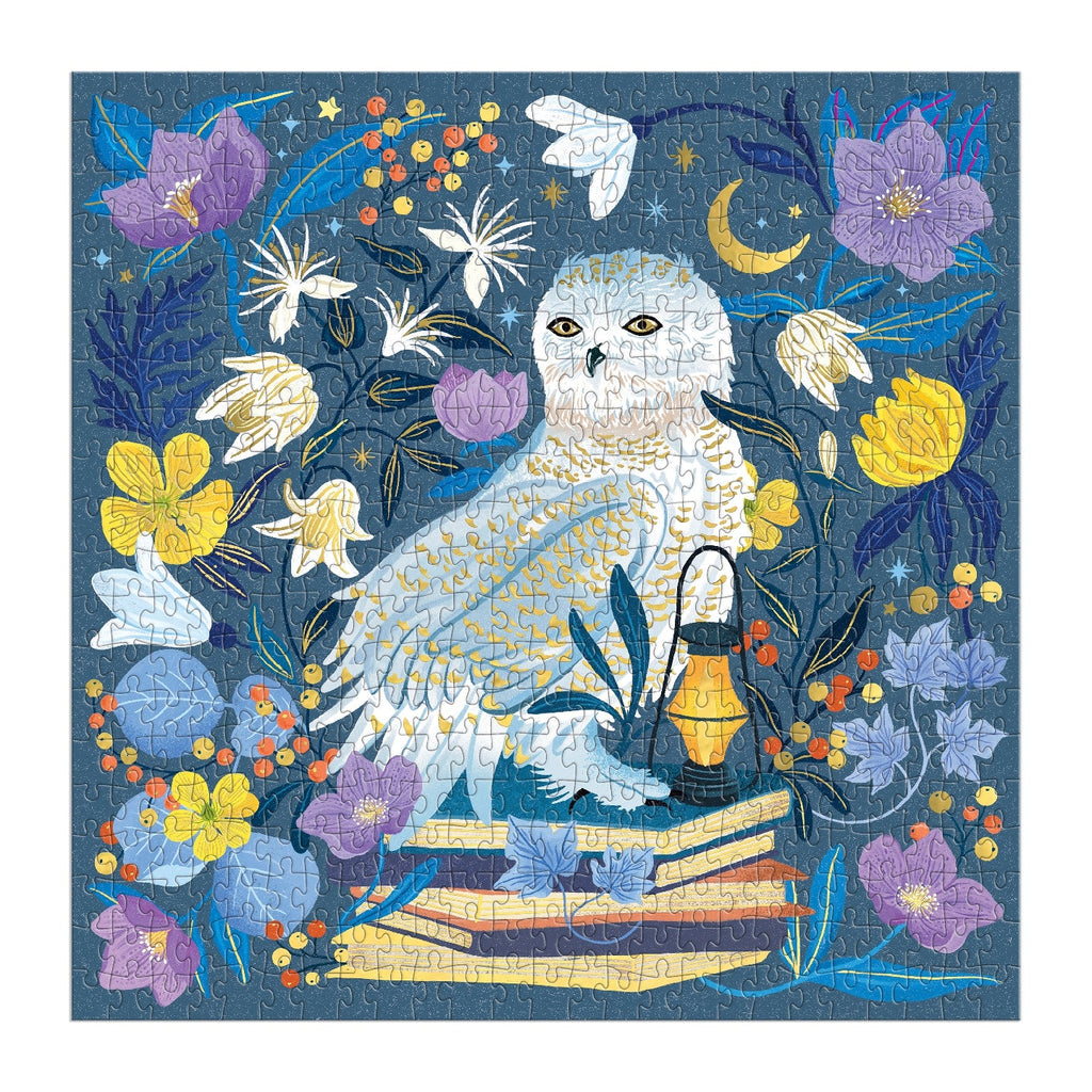 Galison | 500 Pieces | Celestial Owl Foil Puzzle