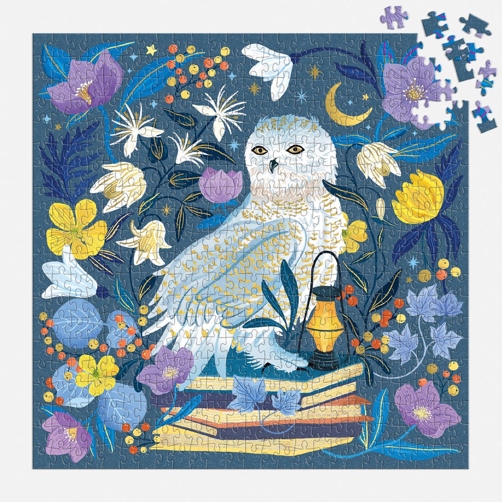 Galison | 500 Pieces | Celestial Owl Foil Puzzle