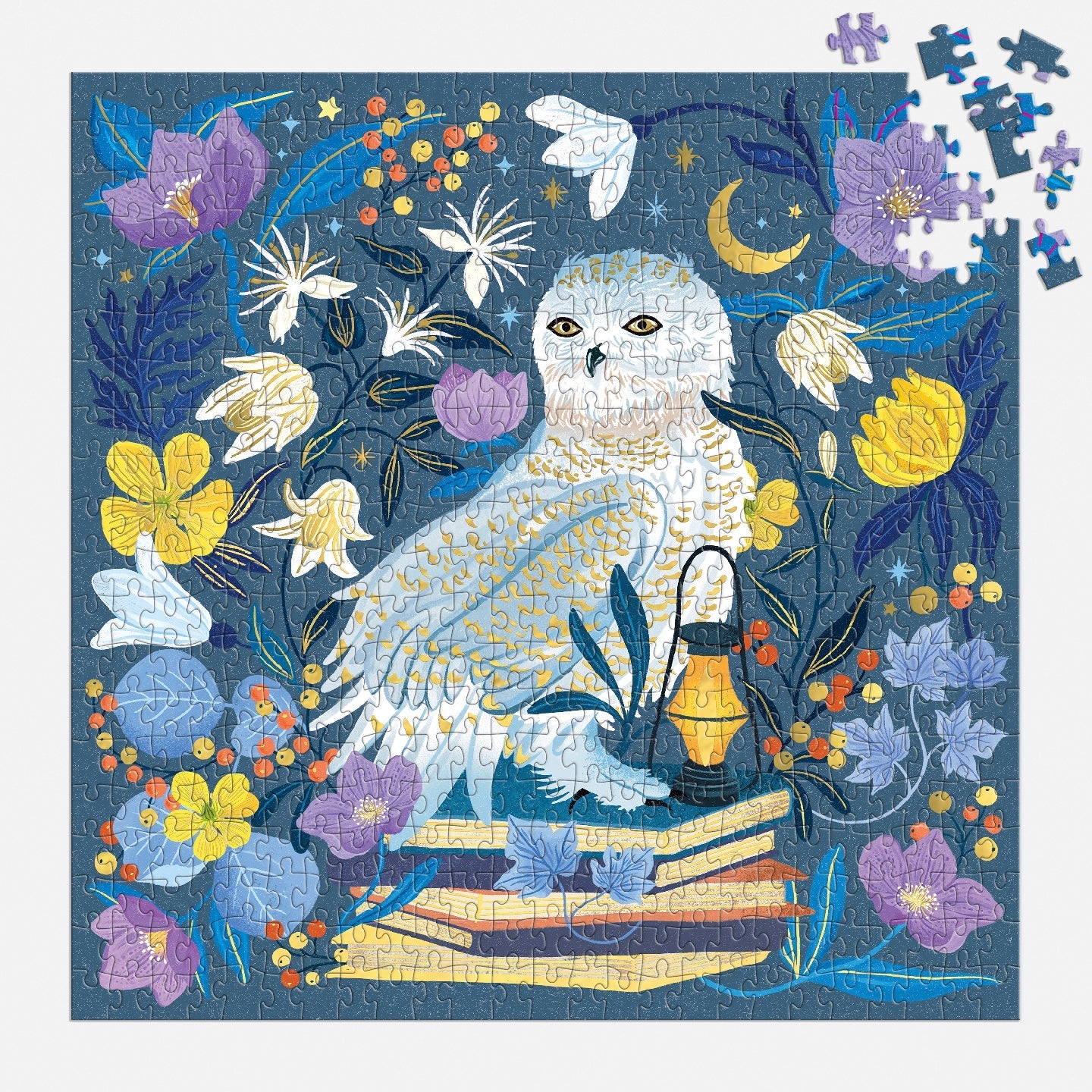 Galison | 500 Pieces | Celestial Owl Foil Puzzle
