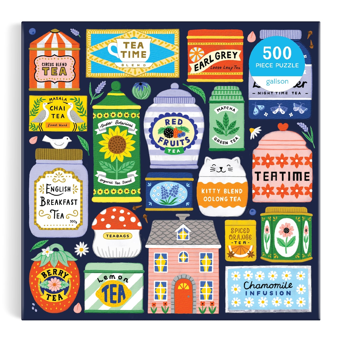 Galison | 500 Pieces | Spot Of Tea Puzzle