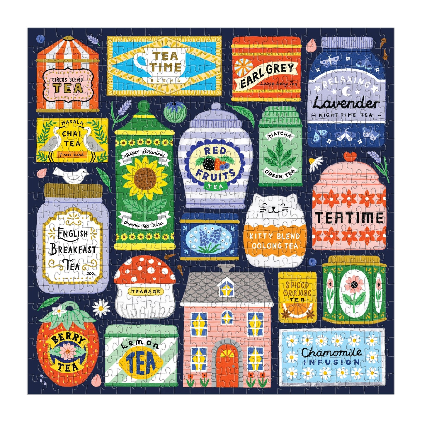 Galison | 500 Pieces | Spot Of Tea Puzzle