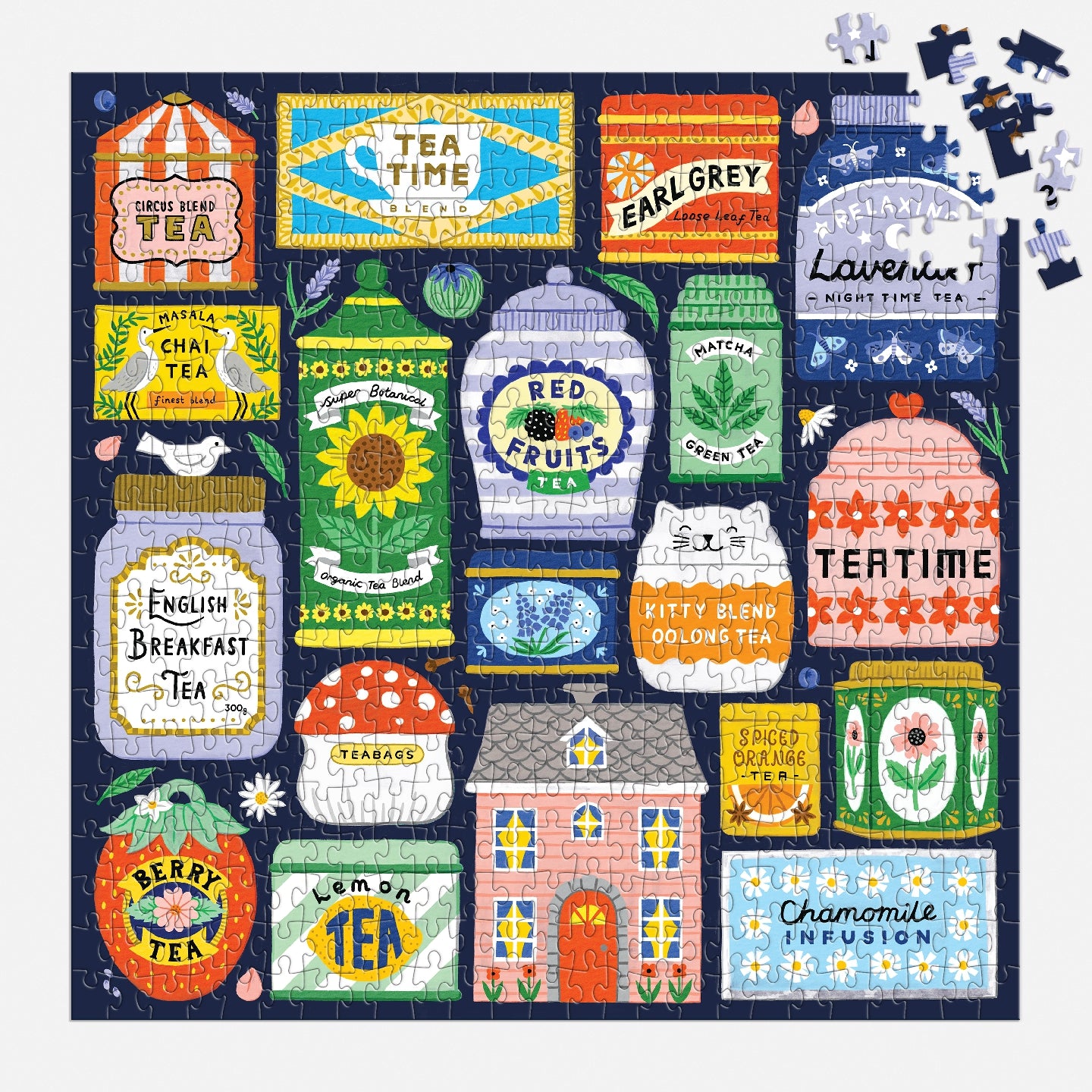 Galison | 500 Pieces | Spot Of Tea Puzzle