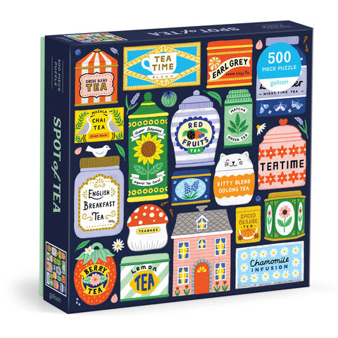 Galison | 500 Pieces | Spot Of Tea Puzzle