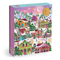 Galison | 1000 Pieces | Snowcap Village Foil Puzzle