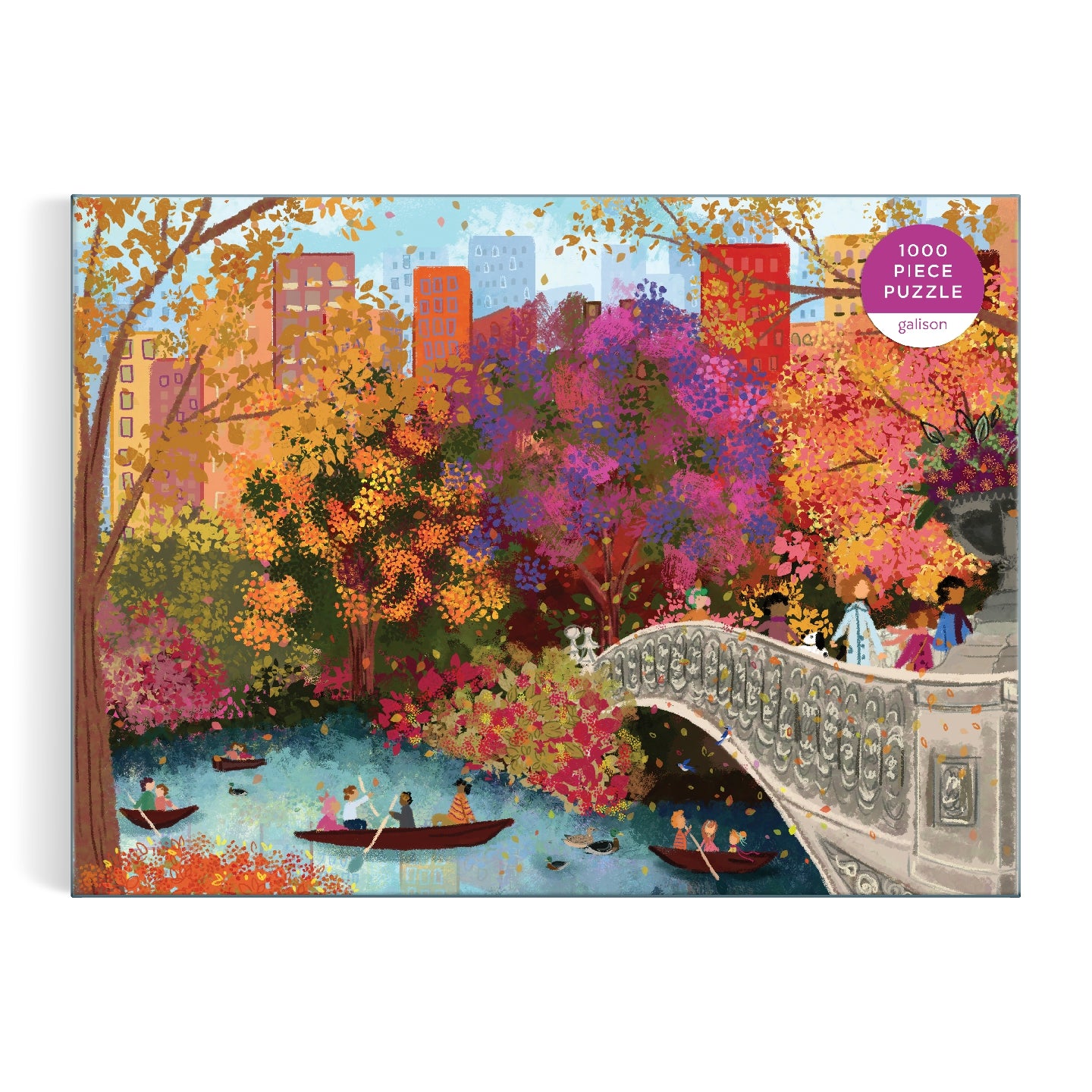 Galison | 1000 Pieces | Autumn on Bow Bridge Puzzle