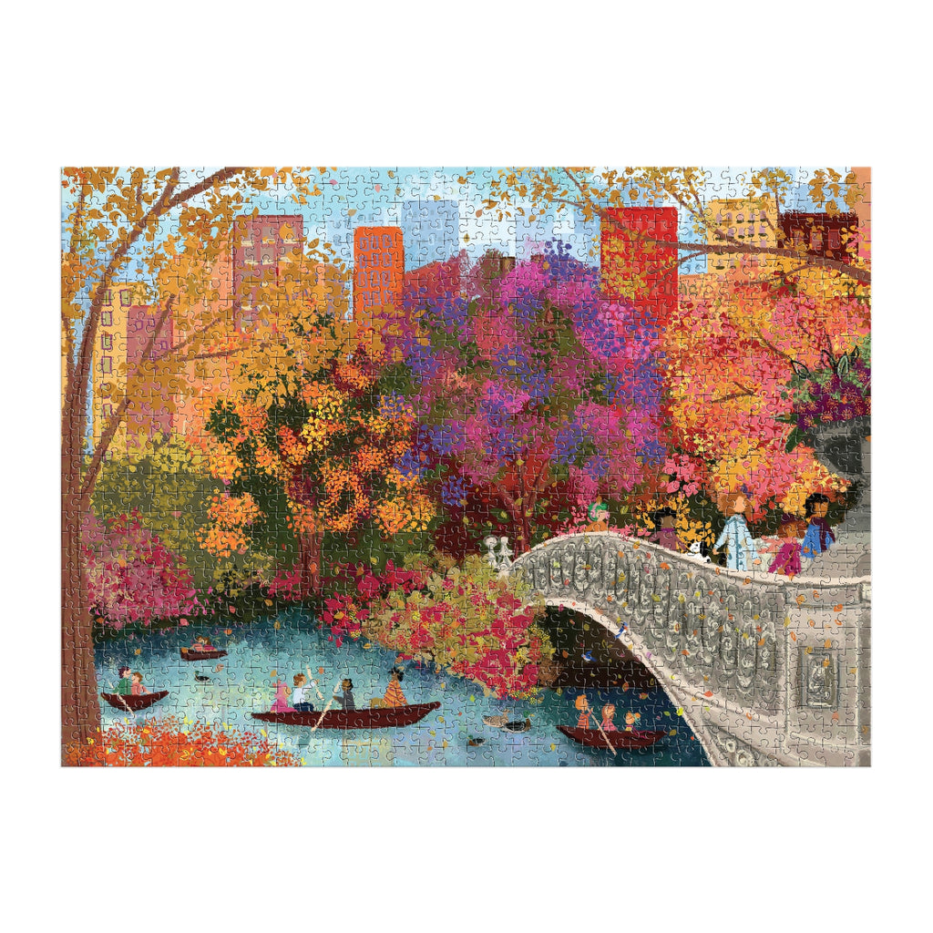 Galison | 1000 Pieces | Autumn on Bow Bridge Puzzle