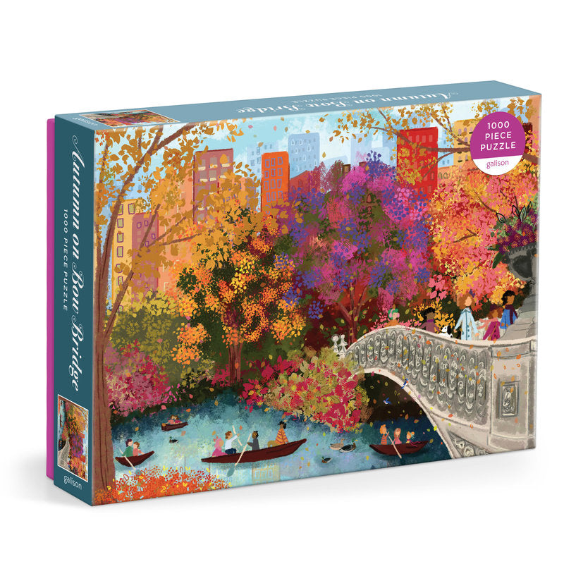 Galison | 1000 Pieces | Autumn on Bow Bridge Puzzle