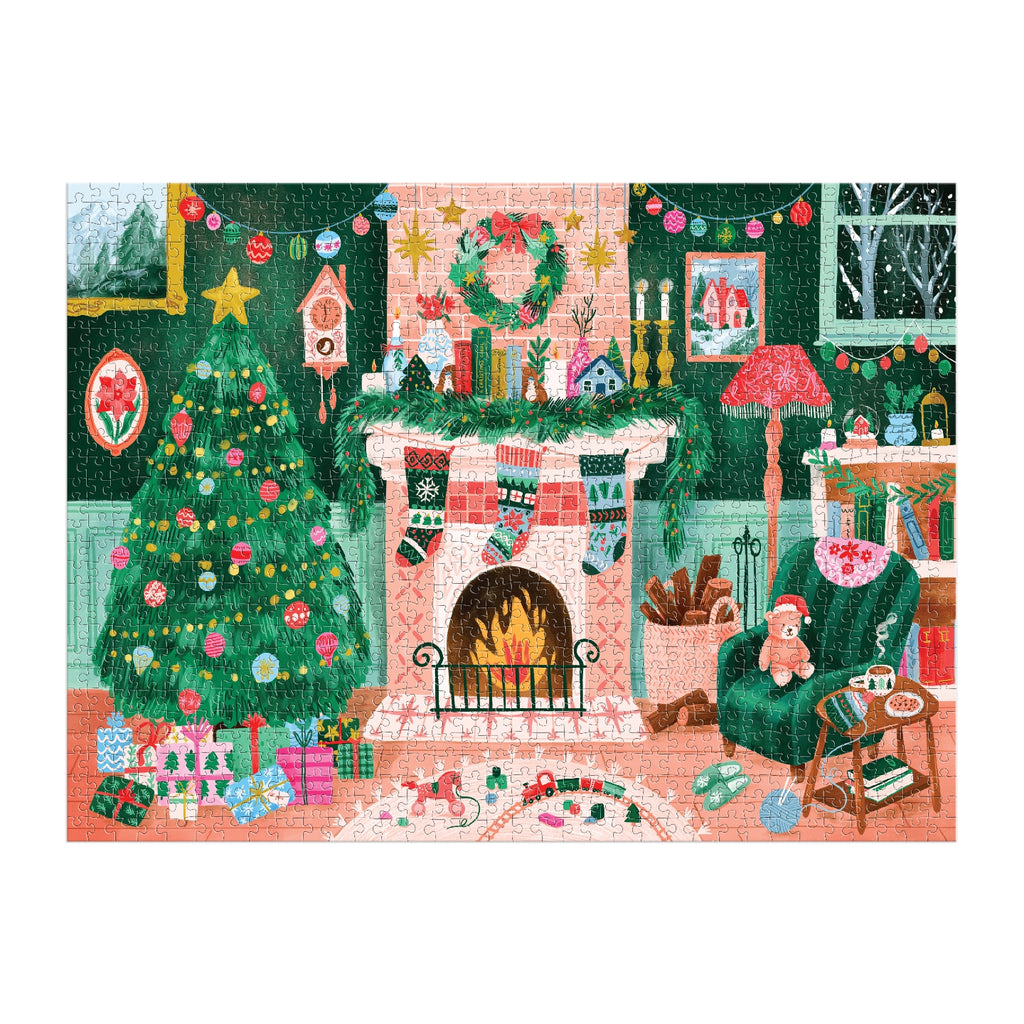 Galison | 1000 Pieces | Cozy by the Fireplace