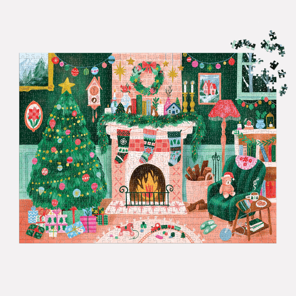 Galison | 1000 Pieces | Cozy by the Fireplace