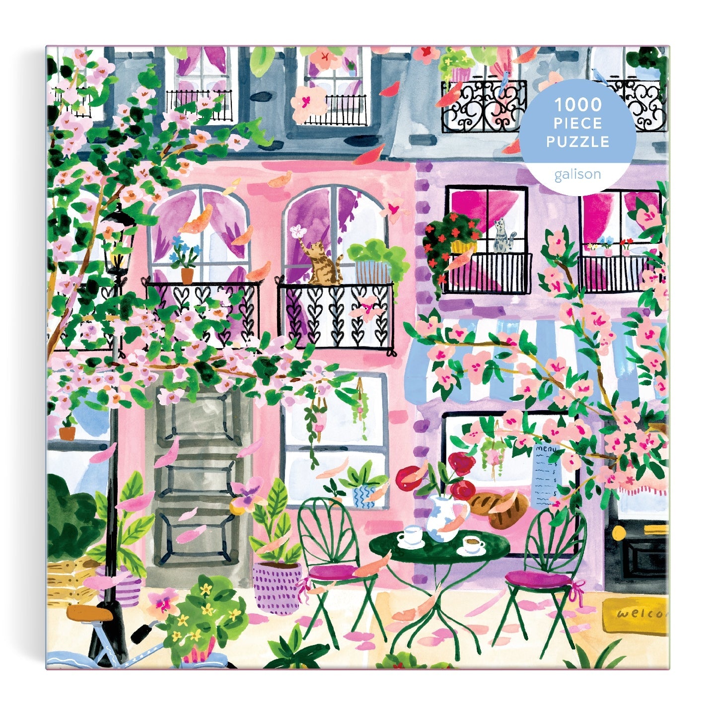 Galison | 1000 Pieces | Cherry Lane Blossoms Puzzle