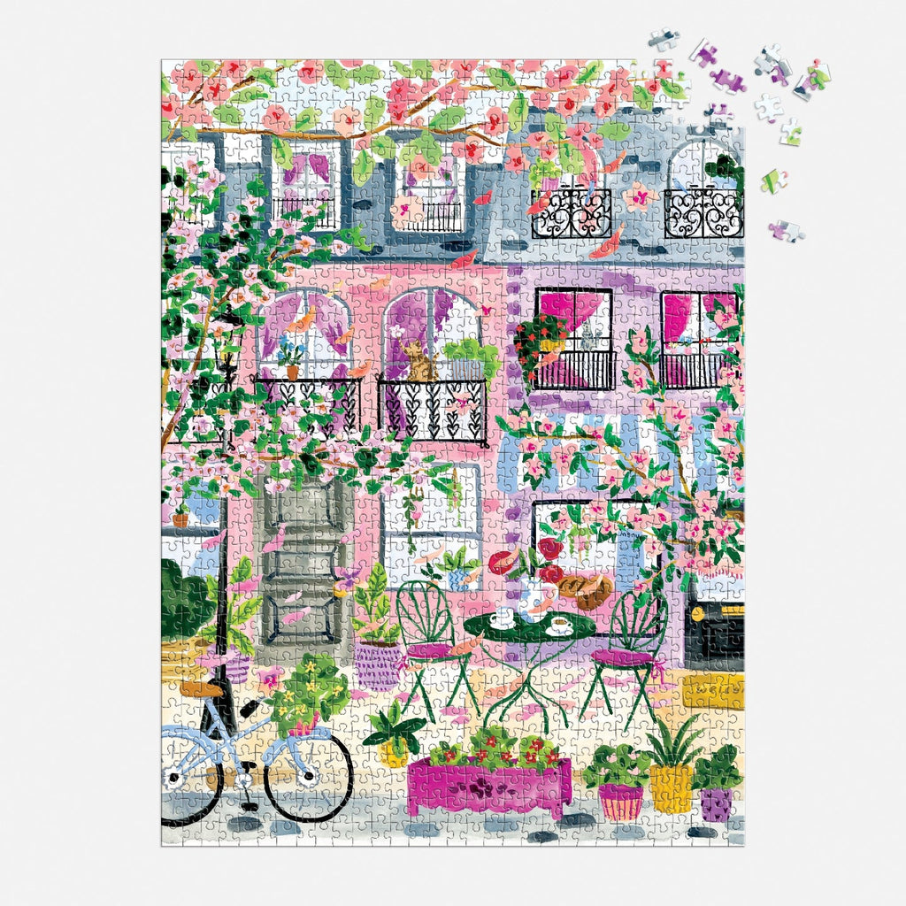 Galison | 1000 Pieces | Cherry Lane Blossoms Puzzle