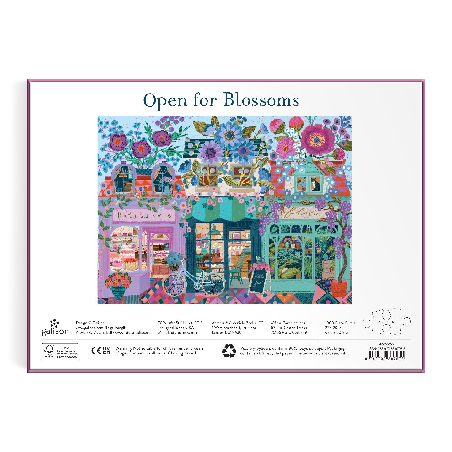 Galison | 1000 Pieces | Open For Blossoms Puzzle
