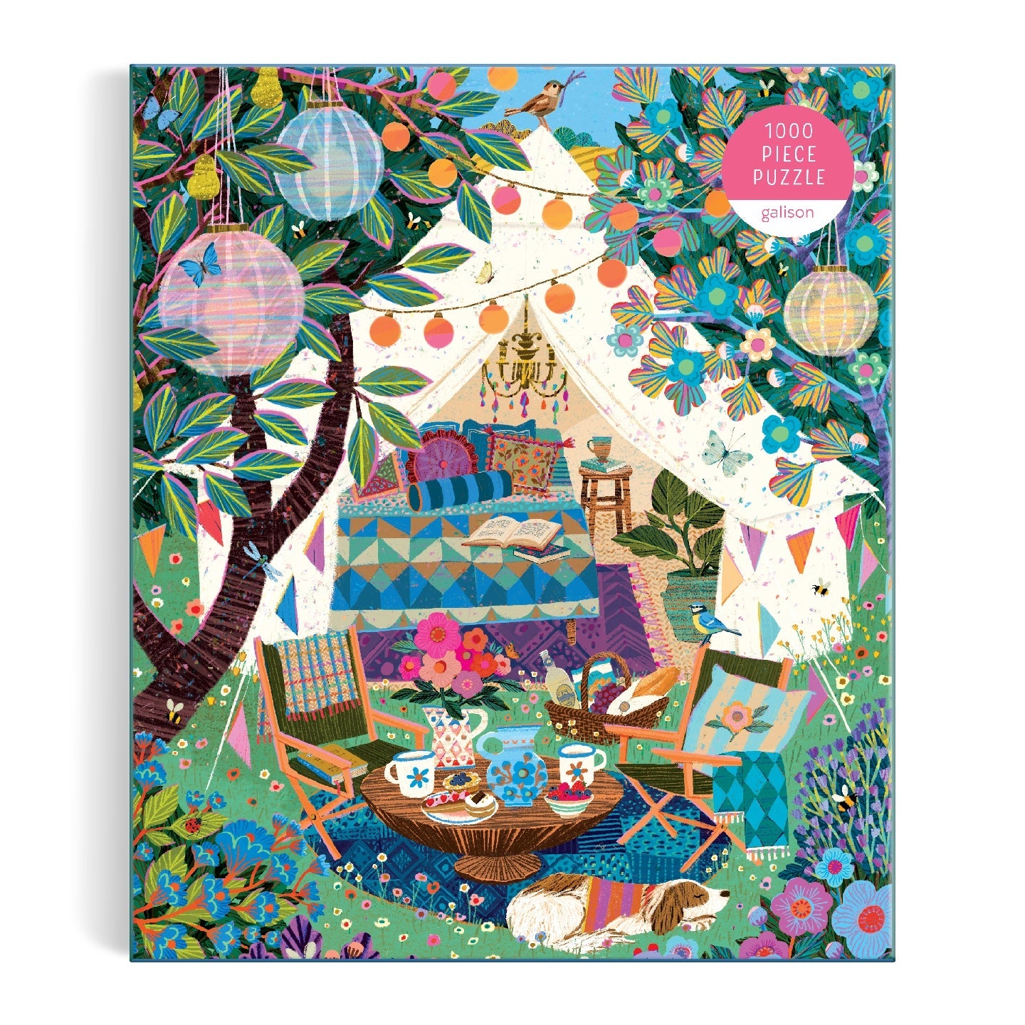 Galison | 1000 Pieces | Blooming Escape Puzzle