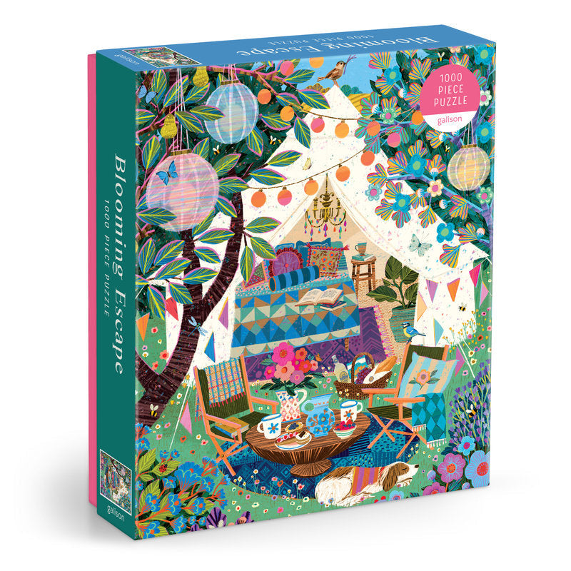Galison | 1000 Pieces | Blooming Escape Puzzle