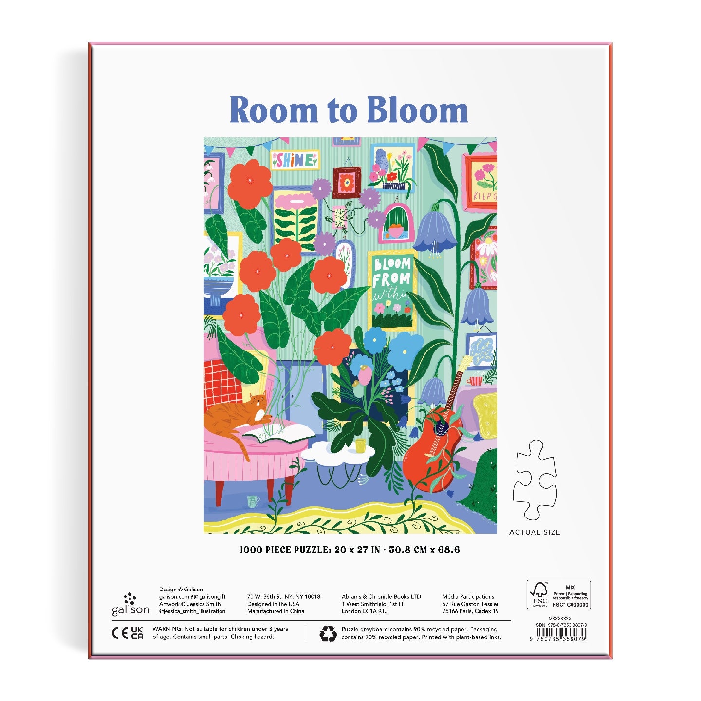 Galison | 1000 Pieces | Room to Bloom Puzzle