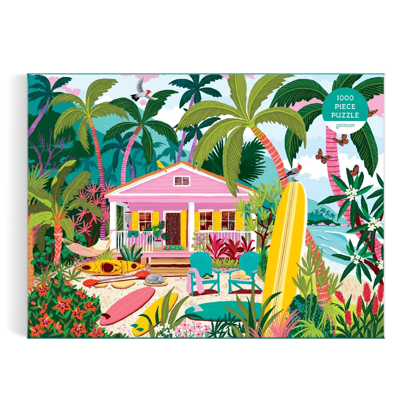 Galison | 1000 Pieces | Surfside Bungalow Puzzle