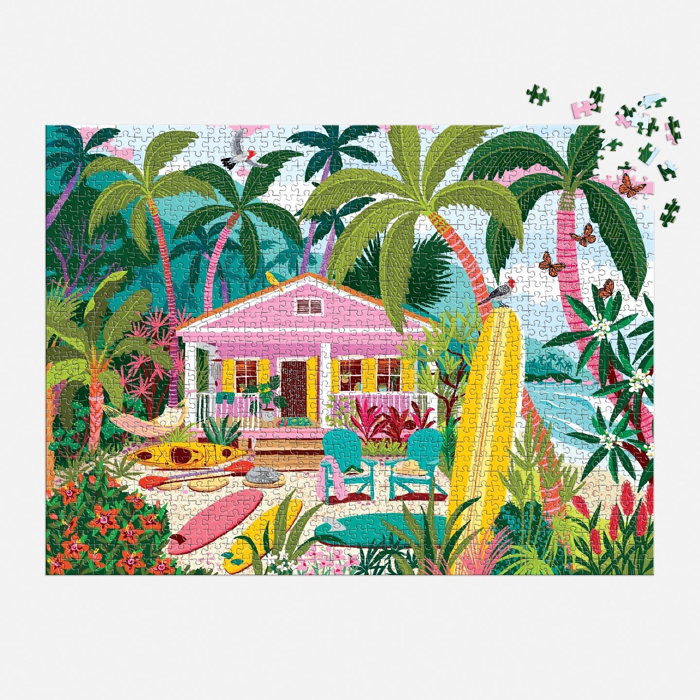 Galison | 1000 Pieces | Surfside Bungalow Puzzle
