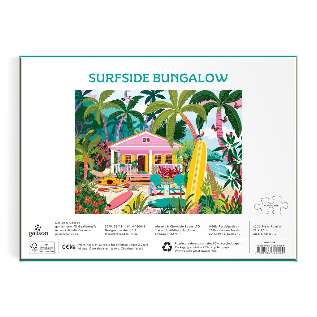 Galison | 1000 Pieces | Surfside Bungalow Puzzle