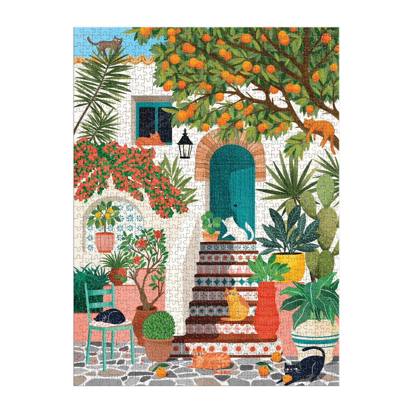 Galison | 1000 Pieces | Mediterranean Cats Puzzle
