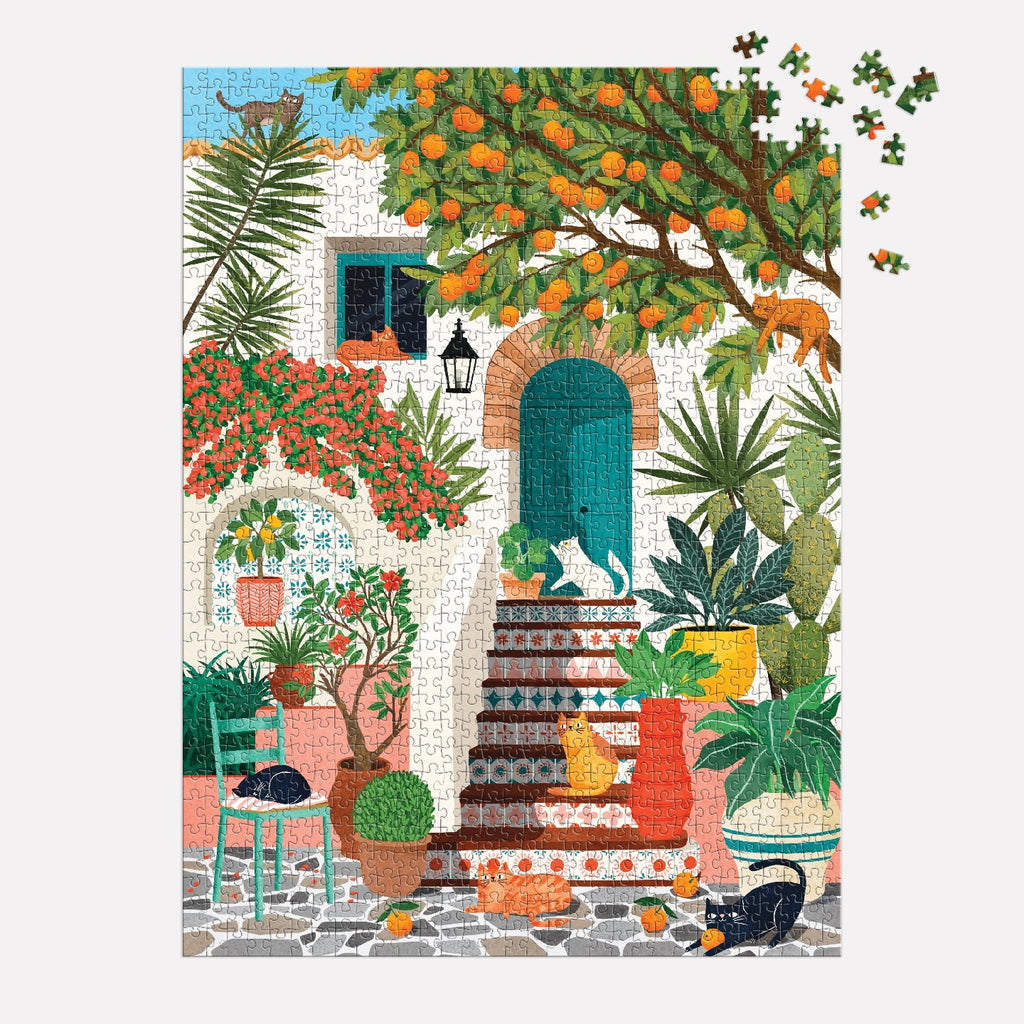 Galison | 1000 Pieces | Mediterranean Cats Puzzle