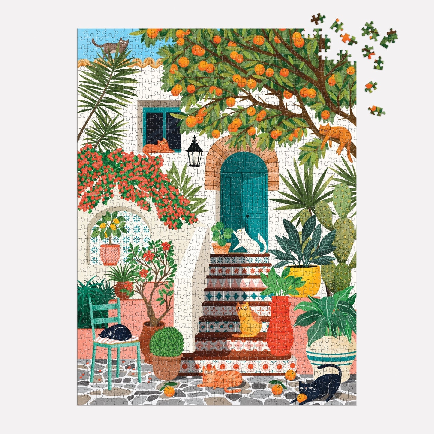 Galison | 1000 Pieces | Mediterranean Cats Puzzle