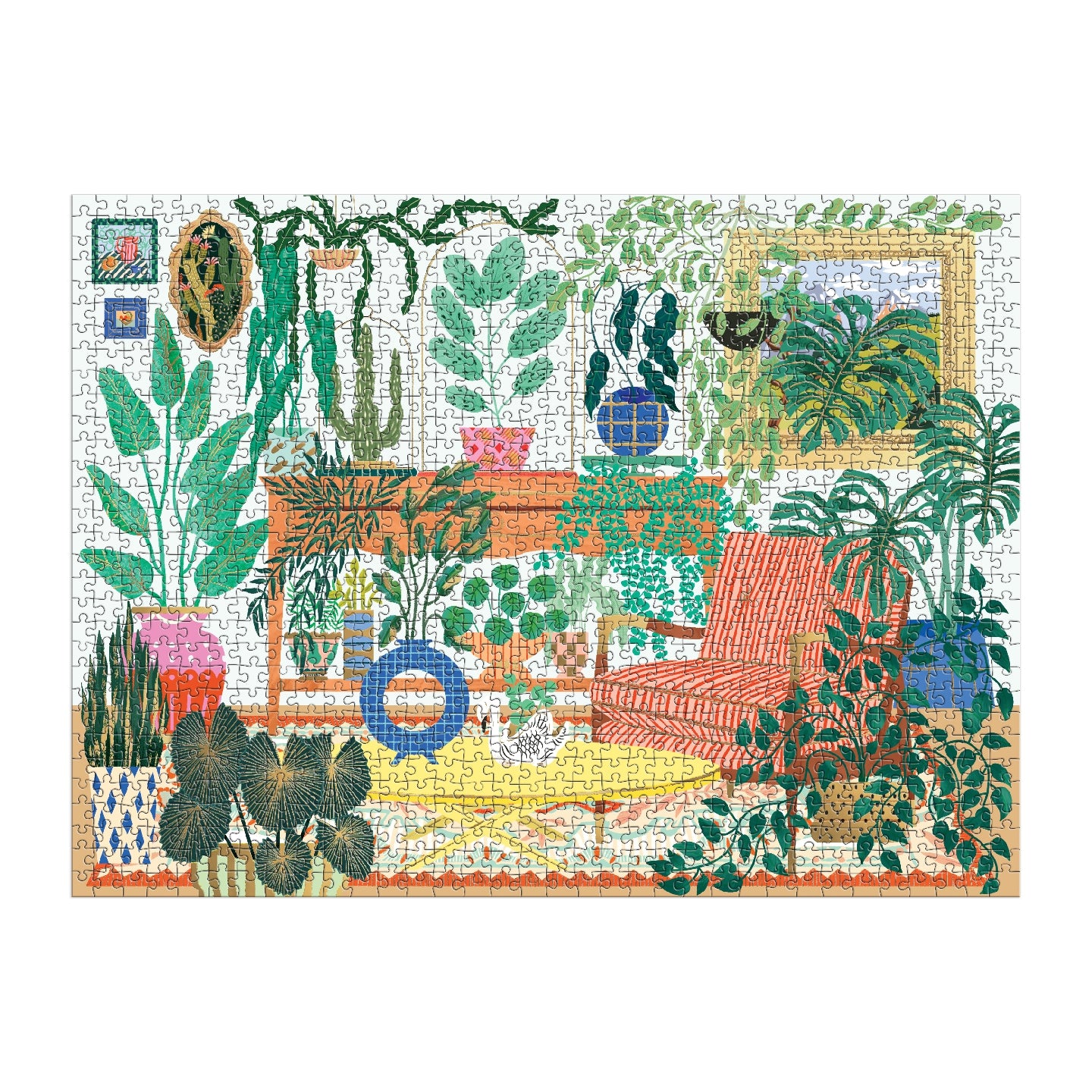 Galison | 1000 Pieces | Houseplant Haven Foil Puzzle