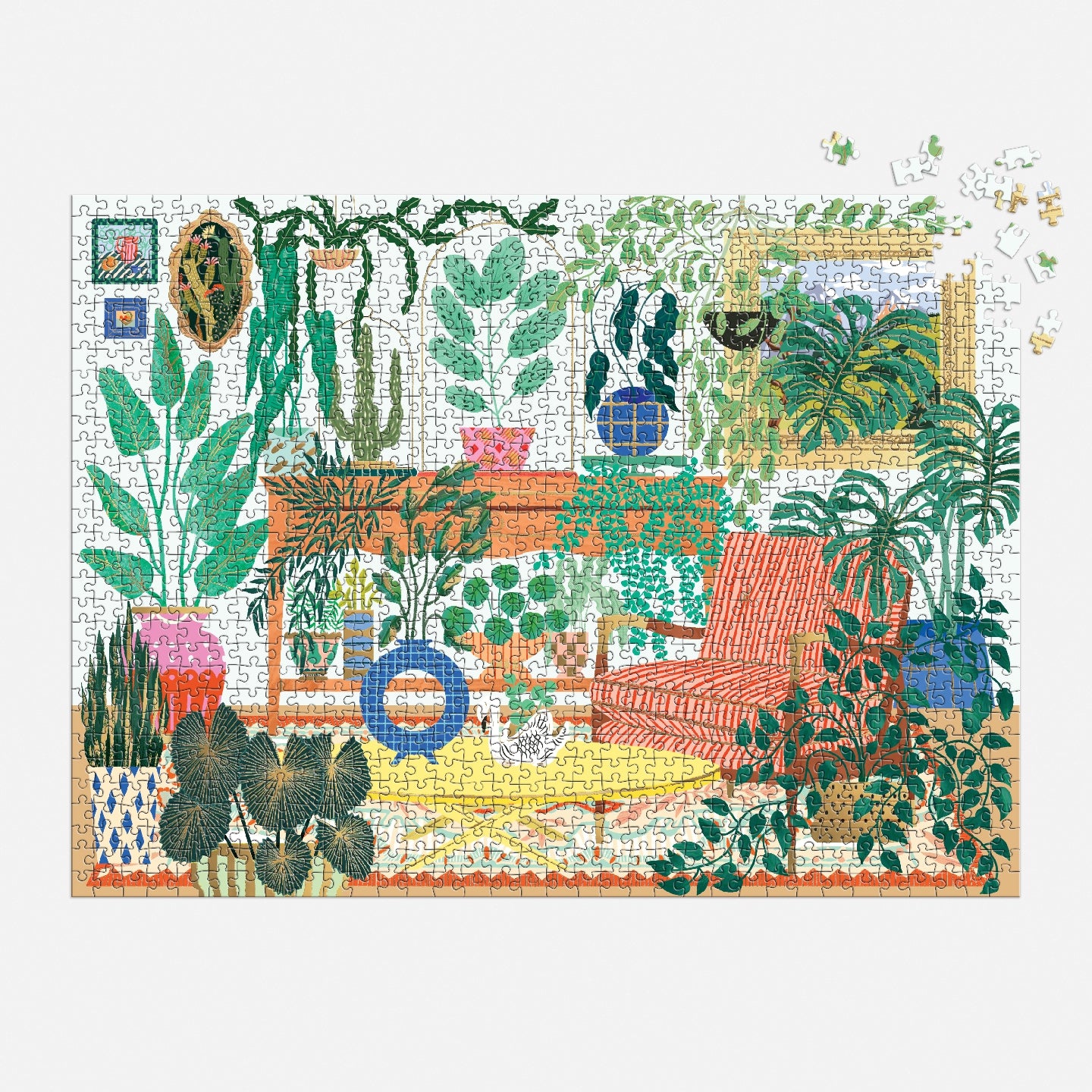 Galison | 1000 Pieces | Houseplant Haven Foil Puzzle