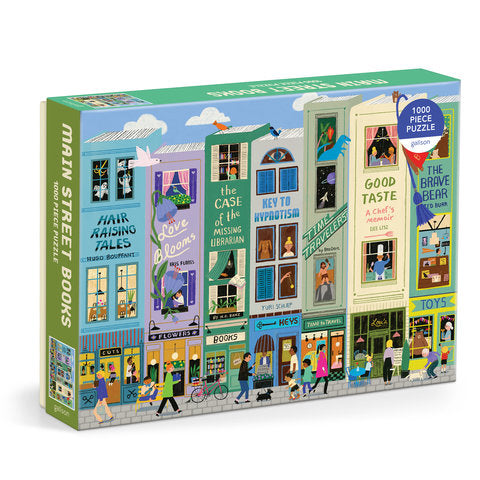 Galison | 1000 Pieces | Main Street Books Puzzle