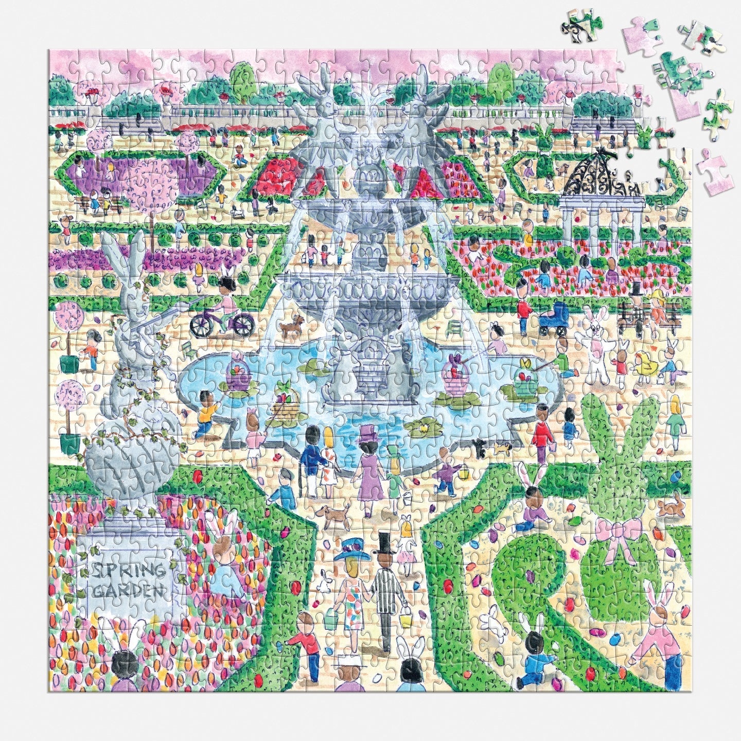 Galison | 500 Pieces | Spring Egg Hunt Puzzle
