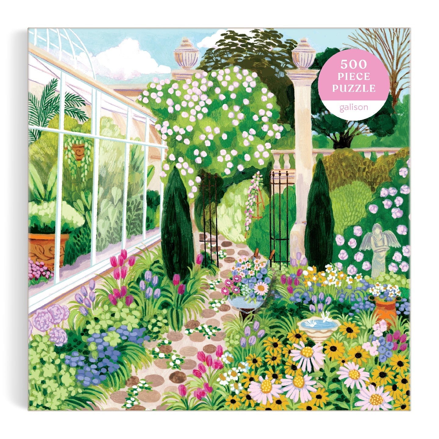 Galison | 500 Pieces | Evergreen Gardens Puzzle