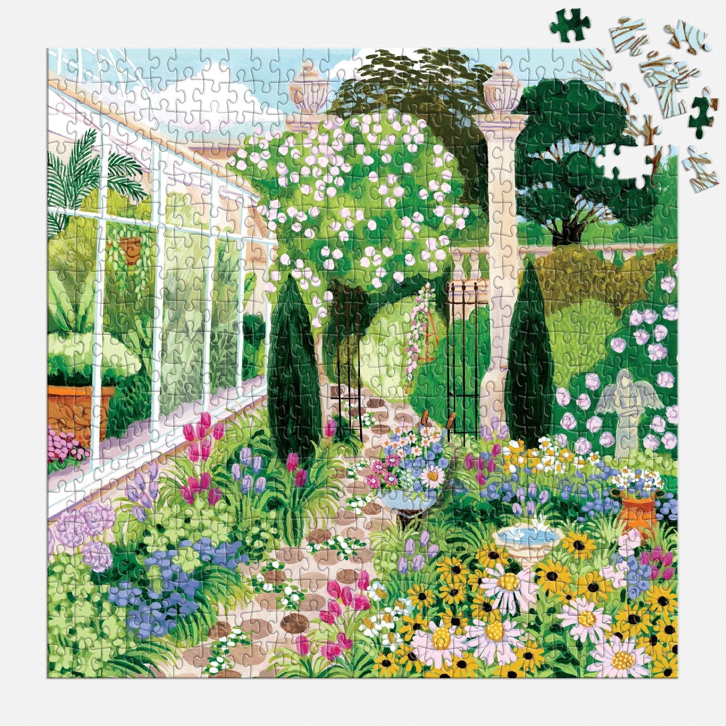 Galison | 500 Pieces | Evergreen Gardens Puzzle