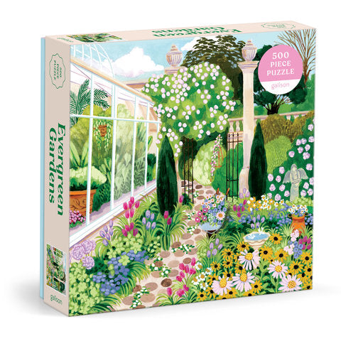 Galison | 500 Pieces | Evergreen Gardens Puzzle