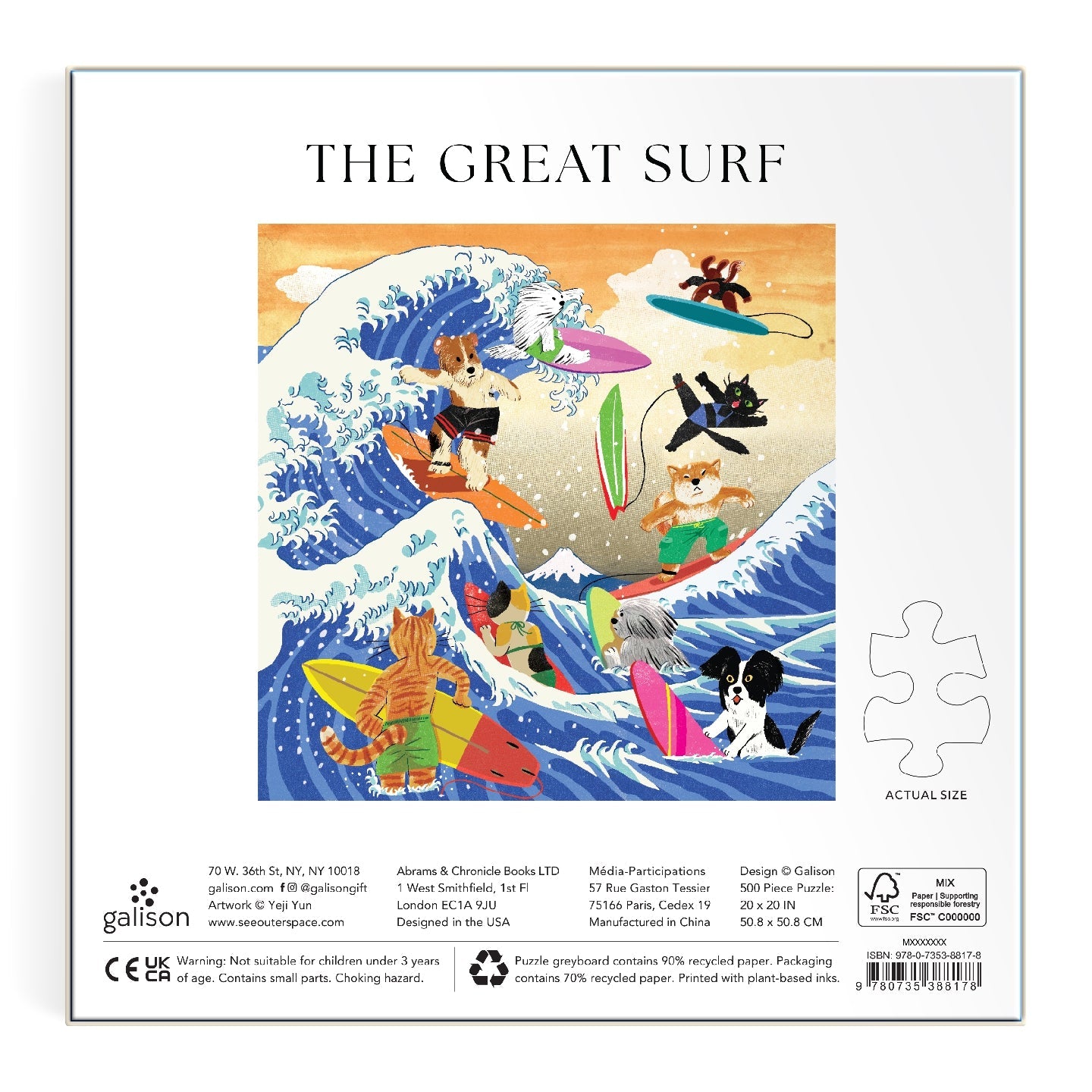 Galison | 500 Pieces | The Great Surf Puzzle