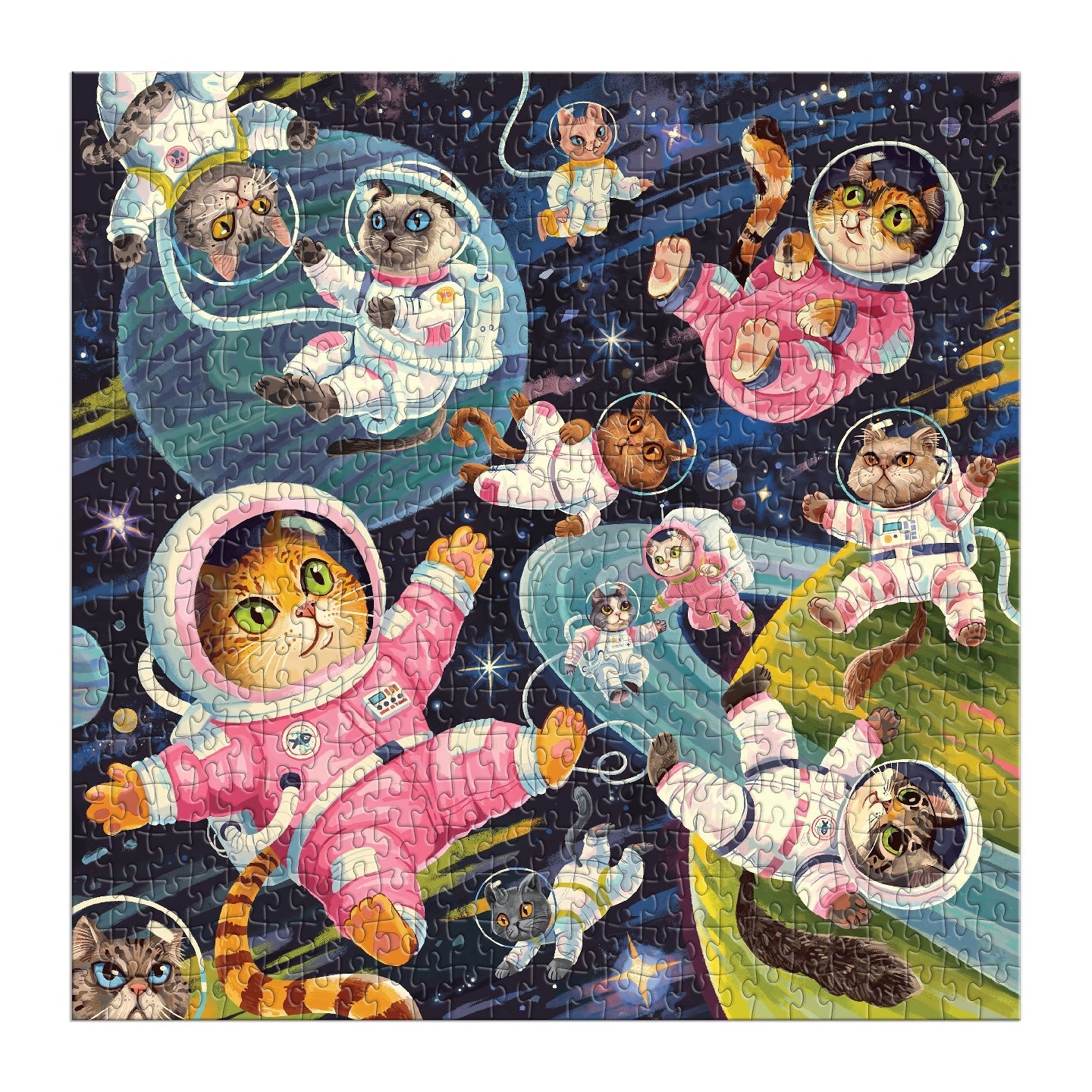 Galison | 500 Pieces | A Space Meowdyssey Puzzle