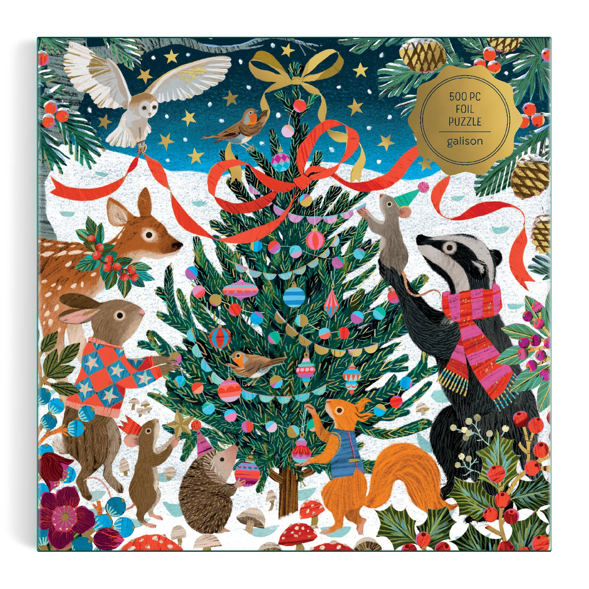 Galison | 500 Pieces | Woodland Merrymakers