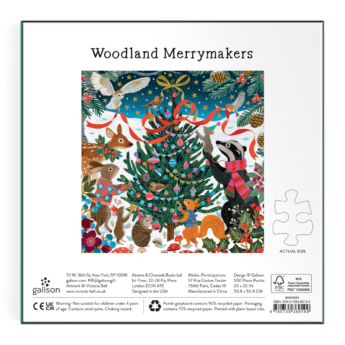 Galison | 500 Pieces | Woodland Merrymakers