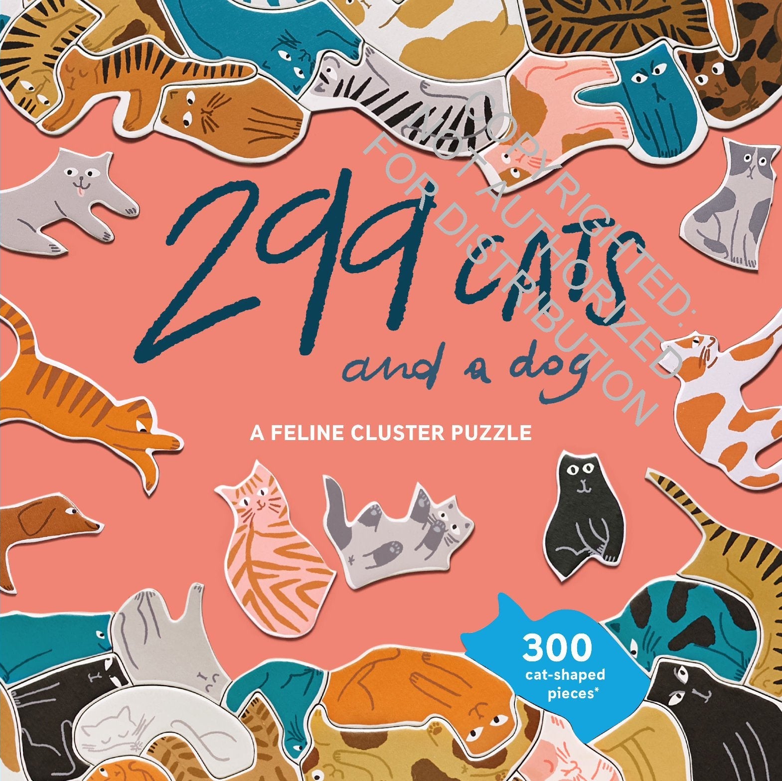 Laurence King | 299 Cats (and a Dog) 300 Piece Cluster Puzzle