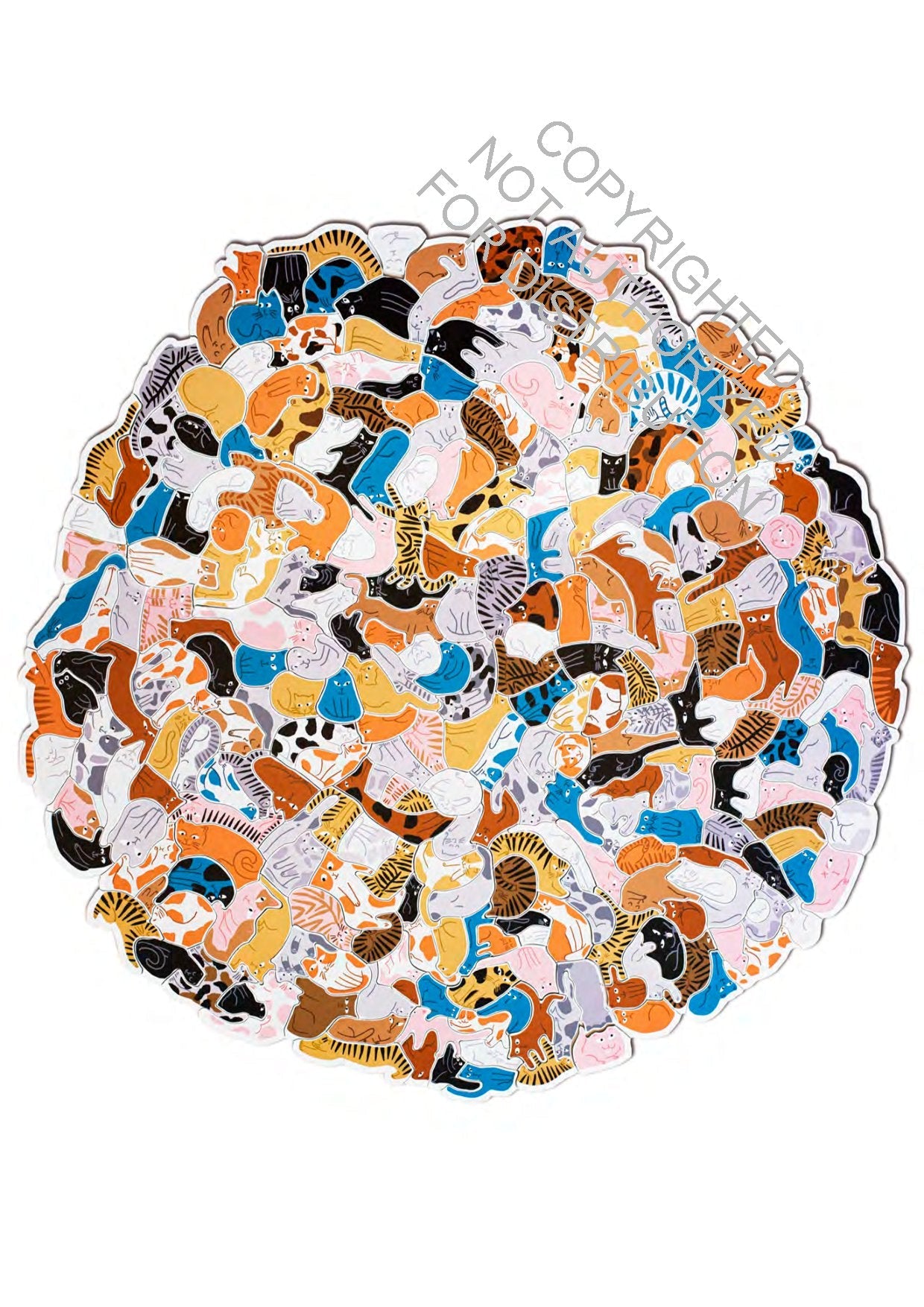Laurence King | 299 Cats (and a Dog) 300 Piece Cluster Puzzle