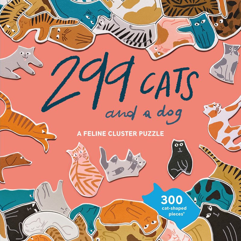 Laurence King | 299 Cats (and a Dog) 300 Piece Cluster Puzzle