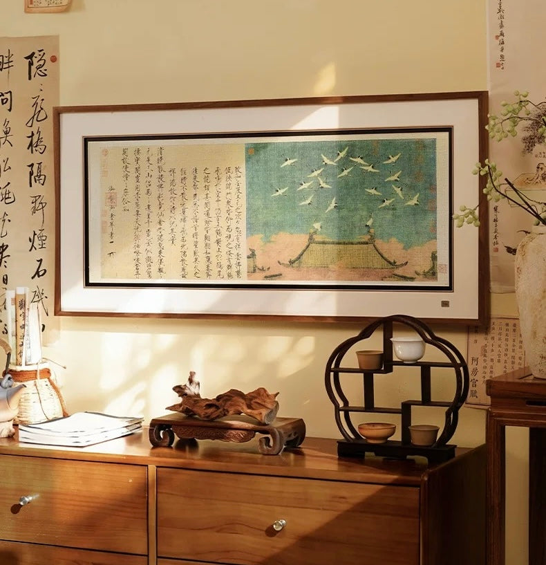 TOI | 1000 Pieces | Cranes above the Palace Fabric Puzzle 瑞鹤图布面款