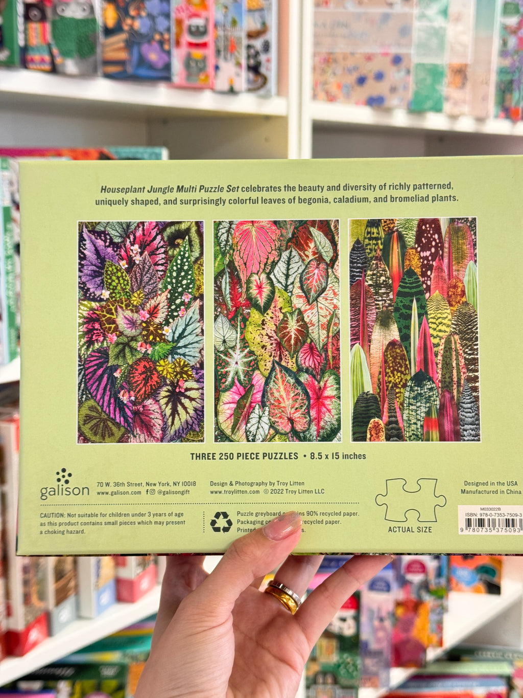 Galison | 3x 250 Pieces | HousePlant Jungle (multi set)