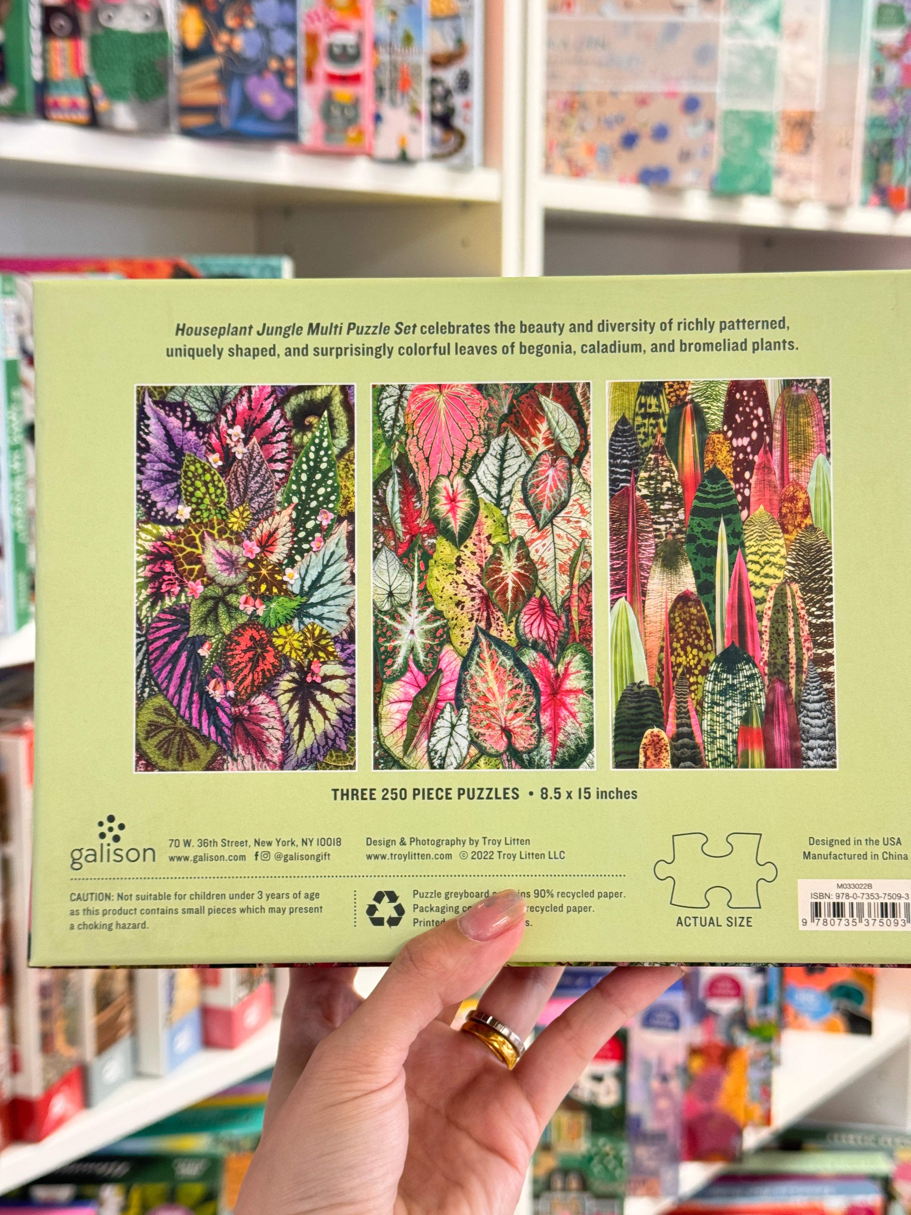 Galison | 3x 250 Pieces | HousePlant Jungle (multi set)