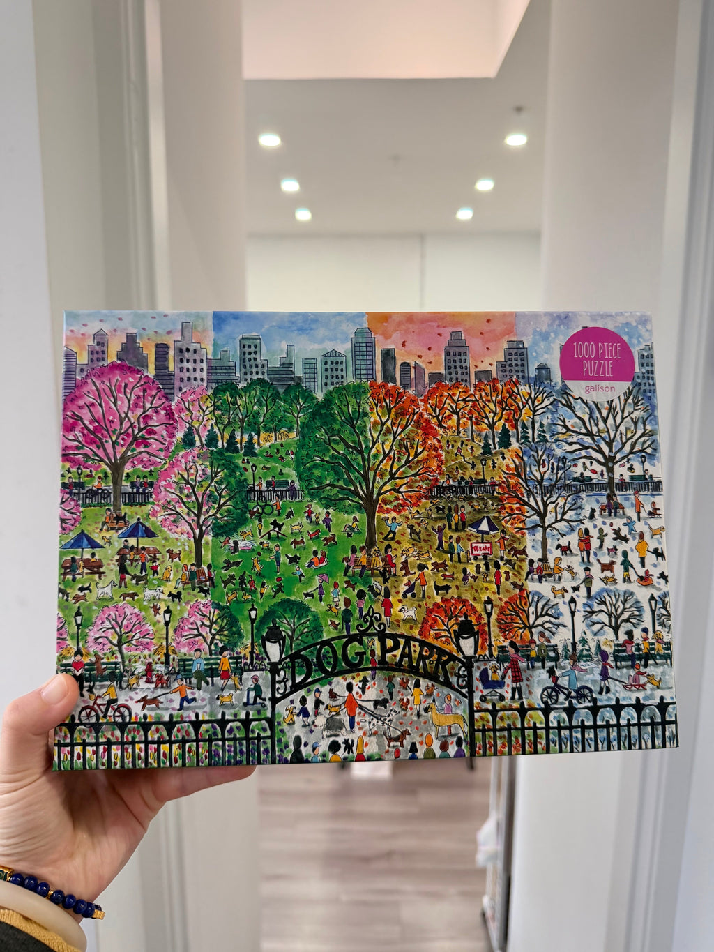 Galison | 1000 Pieces | Dog Park in Four SeasonsPuzzle
