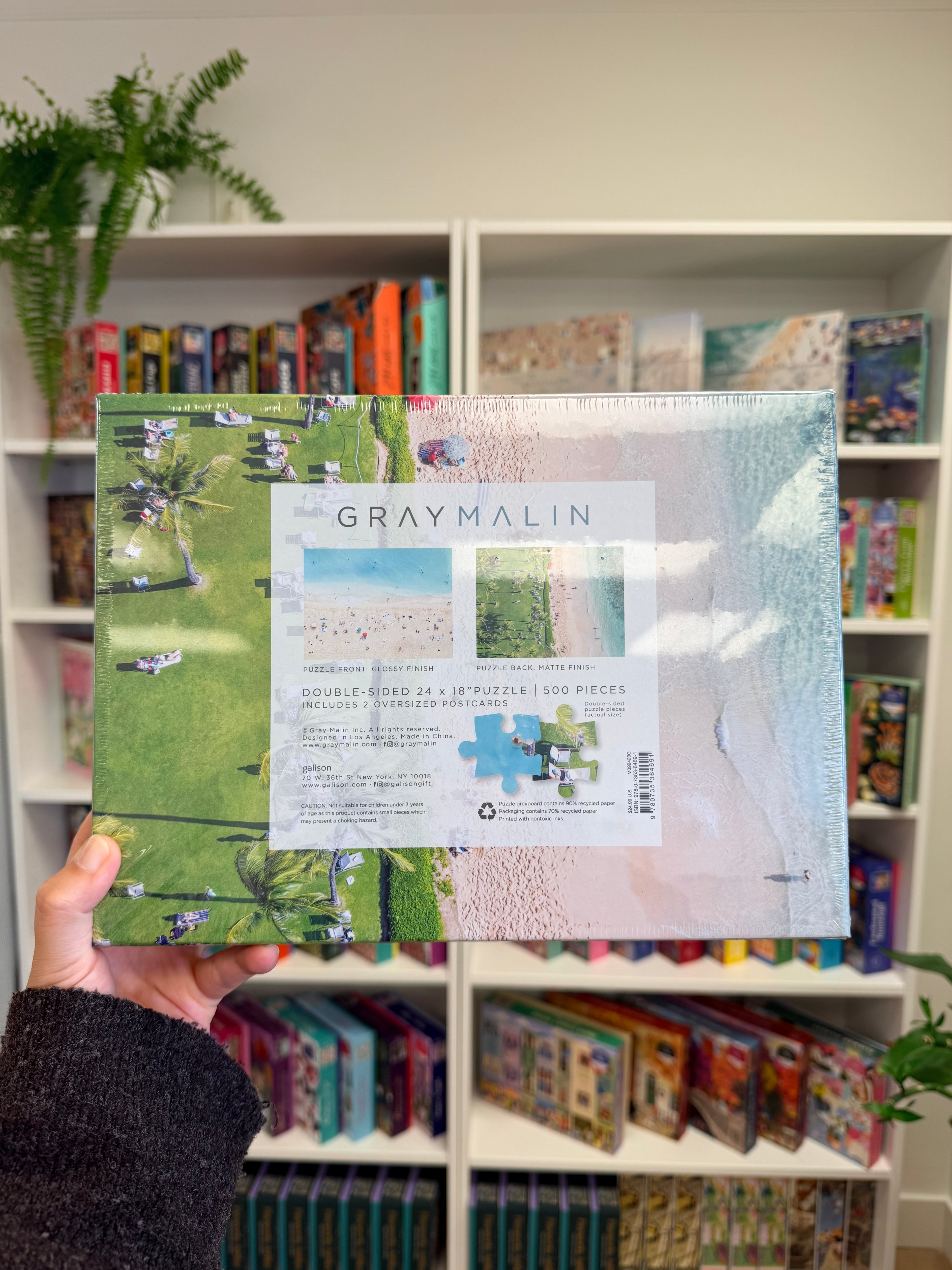 Galison | 500 Pieces | Gray Malin The Hawaii Beach Double Sided Puzzle