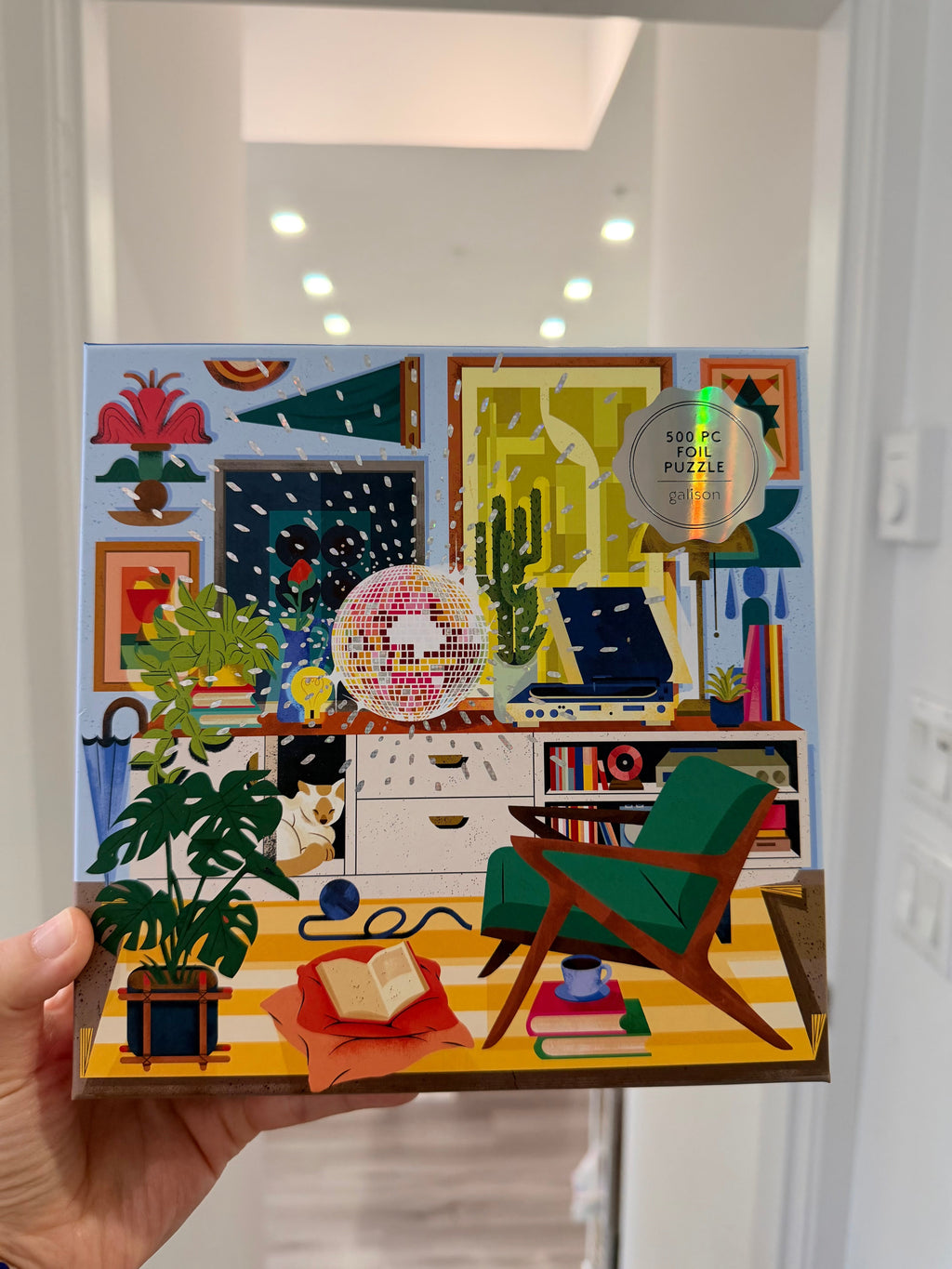 Galison | 500 Pieces | Disco Life Foil Puzzle