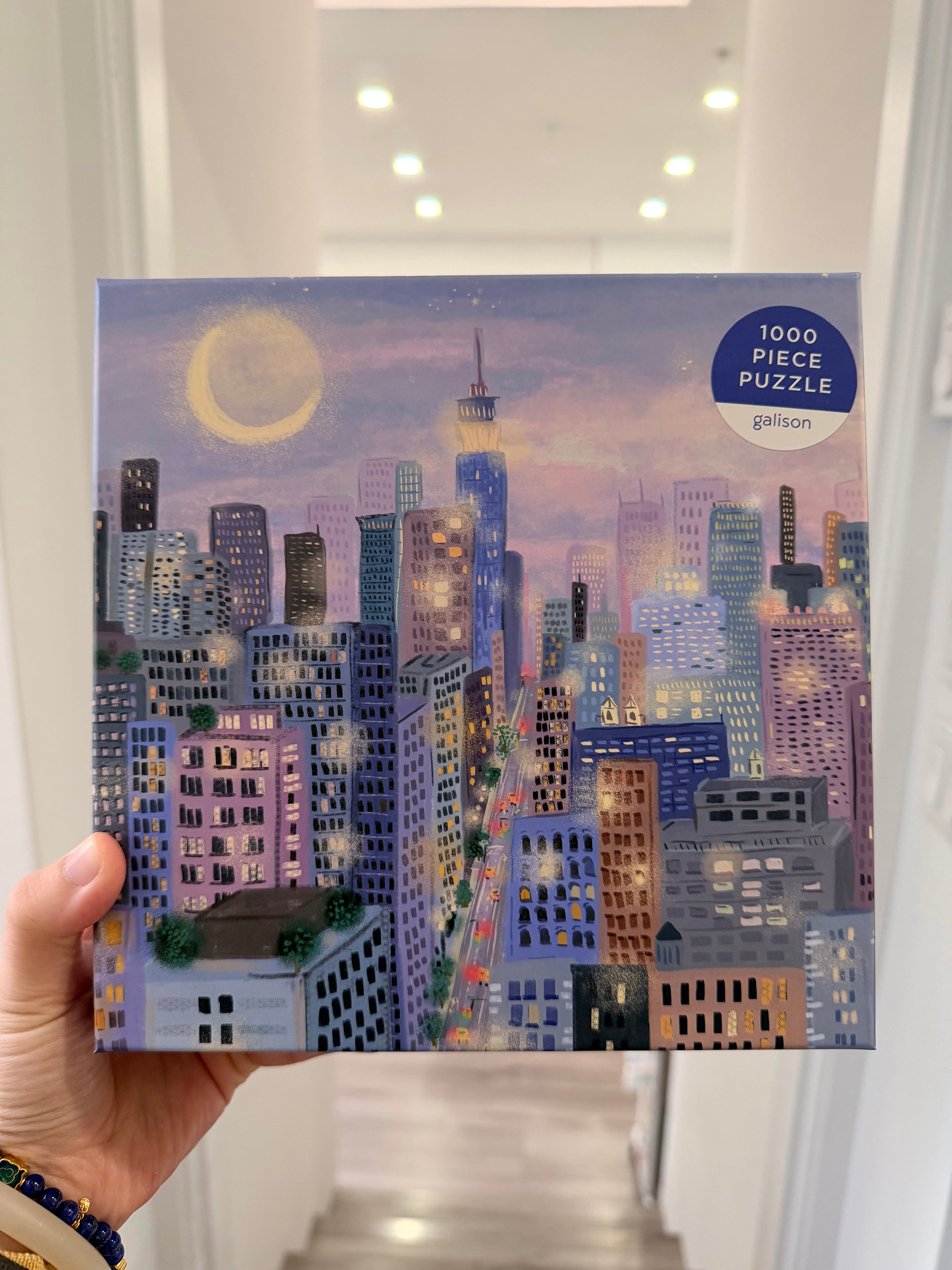 Galison | 1000 Pieces | City Lights Puzzle
