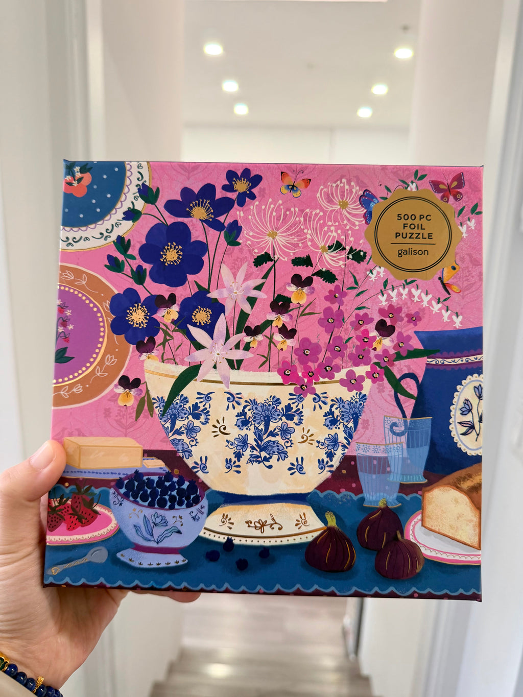 Galison | 500 Pieces | Art of the Table Foil Puzzle